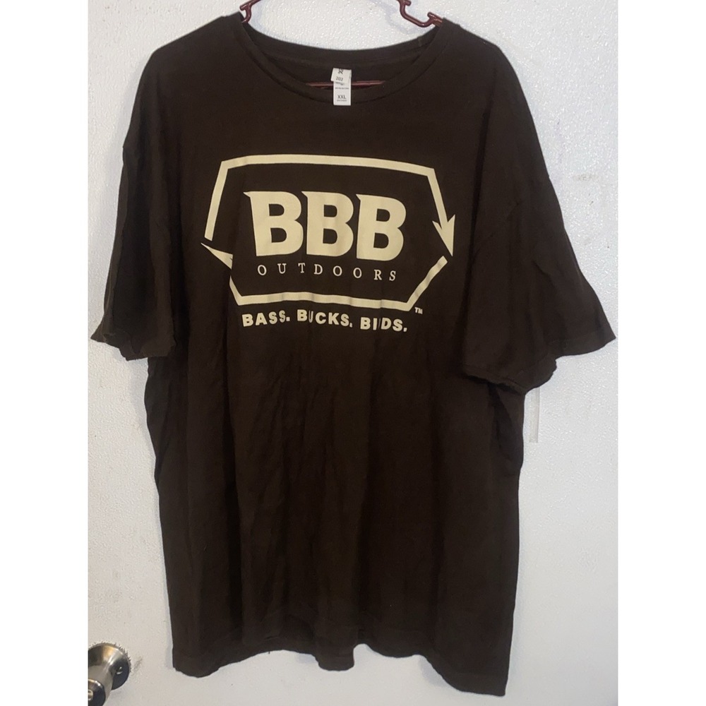BBB Outdoors‎ Bass Bucks Birds T Shirt Tultex Brown Size XXL